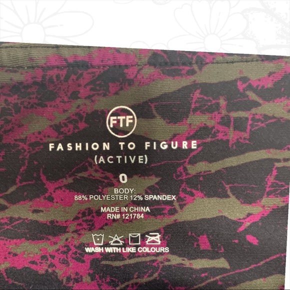 Fashion to Figure Active Capri Leggings - Sz 0X - Picture 9 of 10